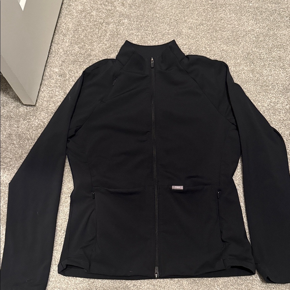 Figs Women's Black Contourknit
Scrub Jacket